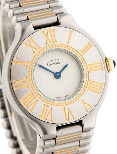 must de cartier 21 watch fake|cartier must 21 men.